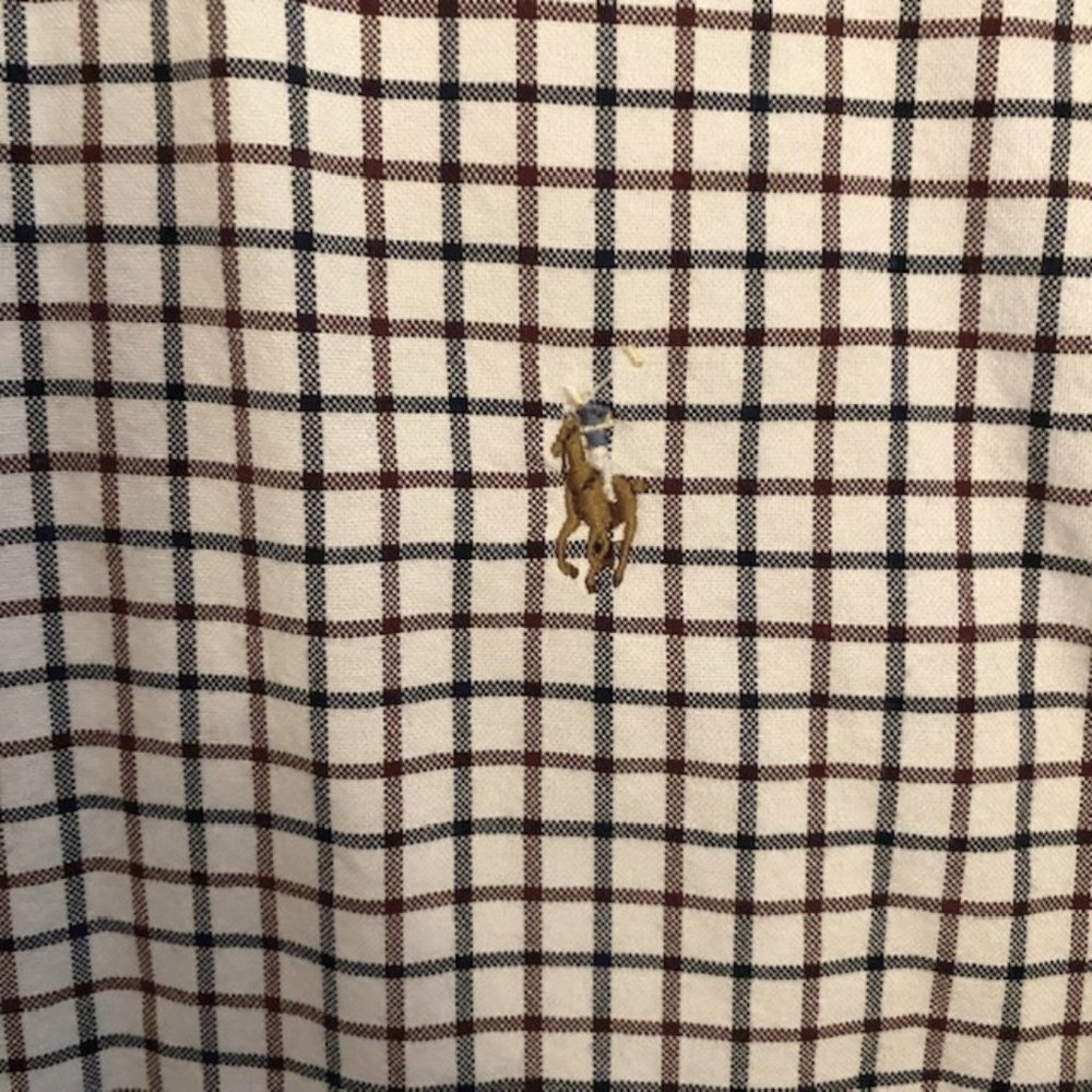 Polo by Ralph Lauren Blue and Red Checked Shirt Big & Tall 2XLT